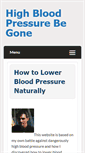 Mobile Screenshot of highbloodpressurebegone.com